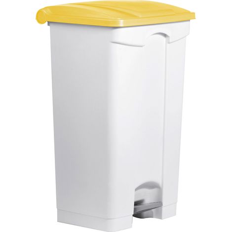 helit, Poubelle à pédale, en polypropylène, 90 l, couvercle (1/5)