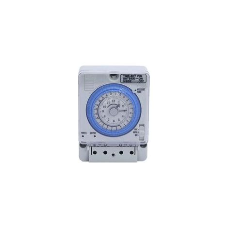 Horloge analogique quotidienne avec minuterie mécanique, interrupteur programmable pour contrôle du temps – idéale pour piscine, jardin ou intérieur