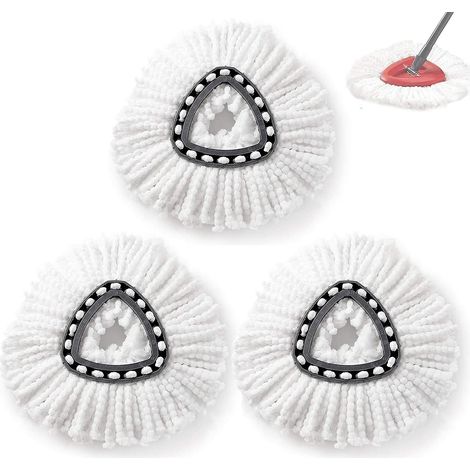 Têtes de balai de rechange en microfibre pour balai à franges essoreur (1/5)