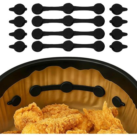 (12 Stück) Magnete für Heißluftfritteusen – Magnete verhindern Verrutschen und Anbrennen, Zubehör für Fritteusen (1/5)