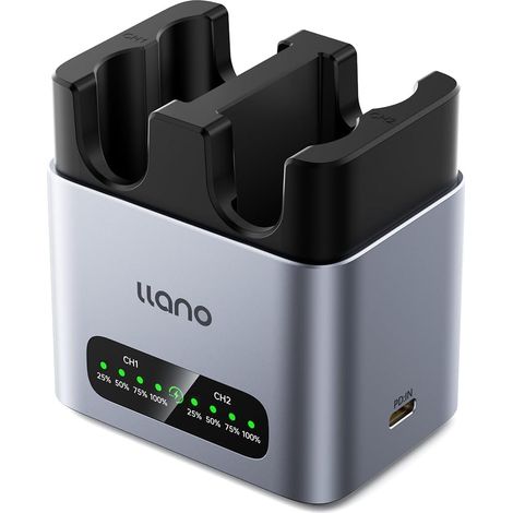 Chargeur Rapide 20W NP-W235 pour Batterie d’Appareil Photo,Compatible avec GFX100RF, X-T5, X-T4, X-T50, VG-XT4, X-S20, GFX100S, GFX50S II, X-H2S, Aluminium CNC, Charge complète en 2,8 h (1/5)