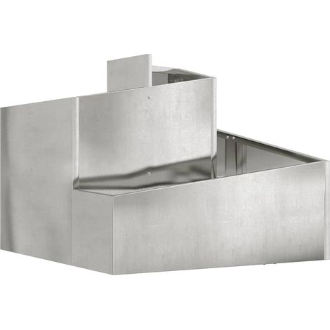 Cache-pot de jardin,Jardinière,Bac à fleurs Argent 60 x 60 x 50 cm Acier galvanisé CFW71528 (1/5)