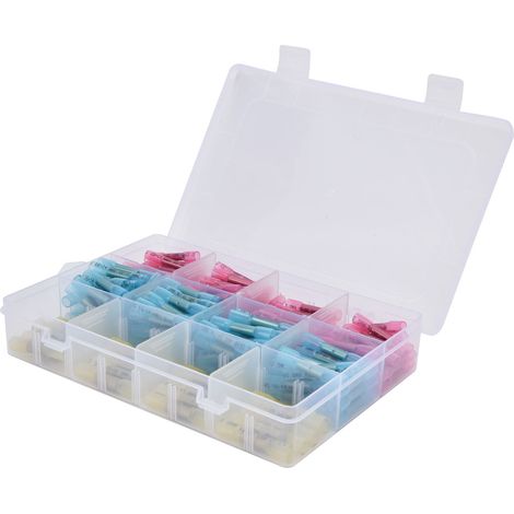 Kit de connecteurs à sertir étanches 200 pièces, manchons thermorétractables isolés pour épissure de fils électriques (1/5)