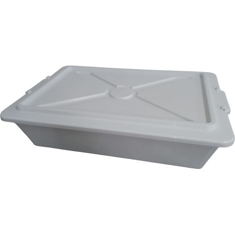Bacinella frigor con coperchio LT 13 Bianca vaschetta sovrapponibile 52x34x11cm frigo certificata per la conservazione e trasporto degli alimenti (1/5)