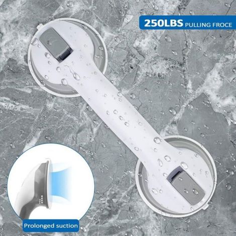 Barre D Appui Douche - Ventouse ABS Caoutchouc - Sans Perçage Pour Salle De Bain Toilettes Escaliers - 29 X 3 5 Cm - 2 Unites (1/5)