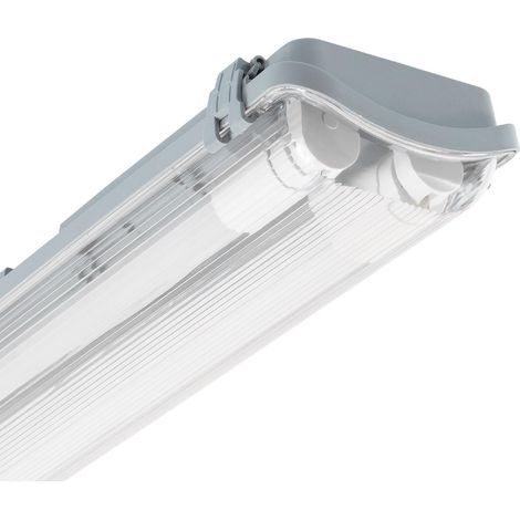 Feuchtraumleuchte Slim für 2 LED Röhren 60cm IP65 600 mm (1/5)