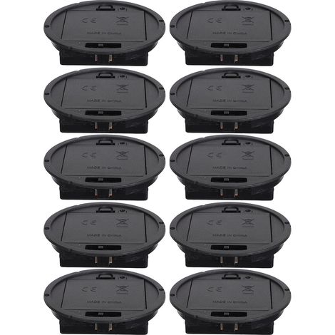 Lot de 10 Porte-Piles avec Couvercle, boîtier à Piles à 3 emplacements avec Interrupteur Marche/arrêt pour Jouets électroniques, éclairage DIY et Ornements décoratifs (1/5)