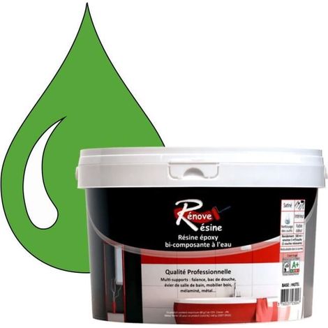 Peinture Résine - RAL 6018 - Vert jaune - 0,5L - Brillant - Multi-supports (1/4)