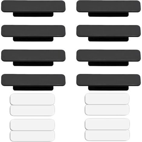 8 Stück Selbstklebende Möbelgriffe, Selbstklebende Schubladengriffe, Selbstklebende Küchengriffe, für Türen, Fenster, Schubladen, Schränke, Kühlschränke, Toilettendeckel (1/5)
