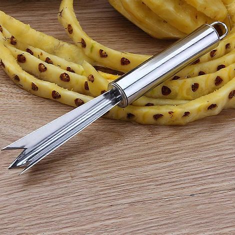 Éplucheur d'ananas en acier inoxydable, coupe-fruits, outils de cuisine (1/4)