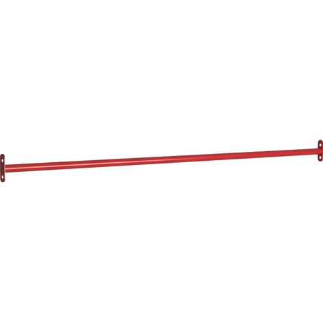 vidaXL Fixe Übungsstangen 3 Stück 125 cm Rot