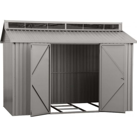 Casetta in Alluminio Alu 10'x6' Duramax 323 x 182 x 230,5 cm colore grigio (1/5)