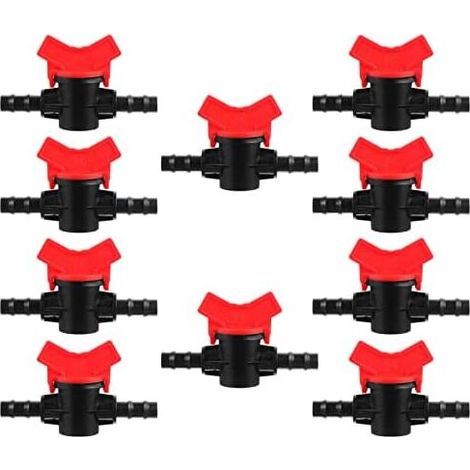 10Pcs Straight Capillary Valve Closed Water Valve Irrigation Ball Valve Accessories Irrigation Valve Irrigation Fittings Automatic