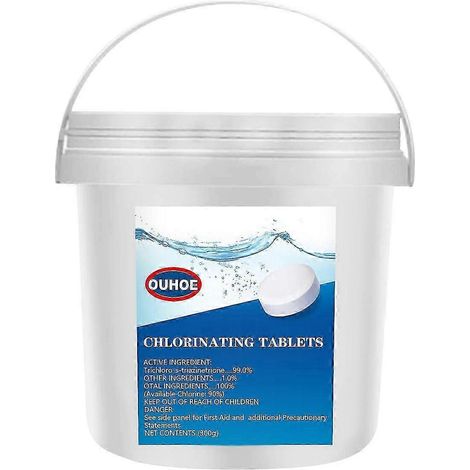 Pastilles de chlore 300 g pour piscine et spa – Clarifiant et désinfectant efficace pour l'eau – Idéal pour une baignade propre et sûre (1/5)