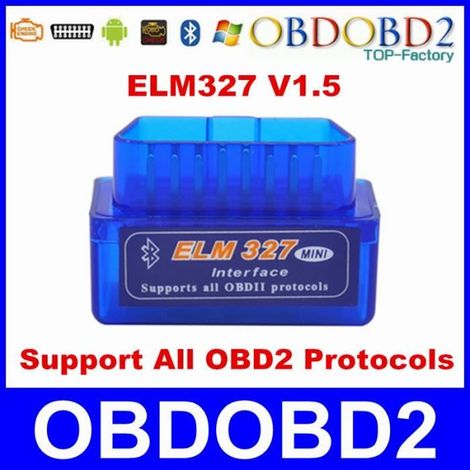 Matériel ELM 327 OBD2 - Super Mini ELM 327 - Bluetooth V1.5 - Compatible Android et PC - 12 langues supportées (1/4)