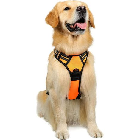Harnais Chien Harnais pour Chien- 38-71 cm taille M -- Anti Traction Réglable Réfléchissant Matériau Respirant