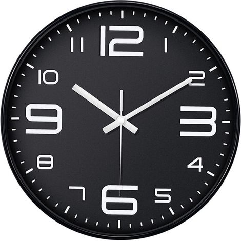 Horloge Murale Design 12 Pouces - Non Tictaquant, Silencieuse, sur Piles - Pour un Intérieur Contemporain (1/5)