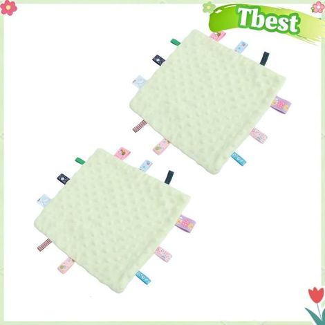 Tbest couverture avec étiquettes pour bébé Couverture de sécurité avec étiquettes pour bébé, 2 pièces, parapharmacie orthese Verte (1/5)