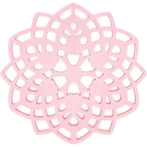 Lot de 2 Sous-verre isolant rose anti-chaleur pour table, protection bol et casserole, accessoire cuisine (1/5)