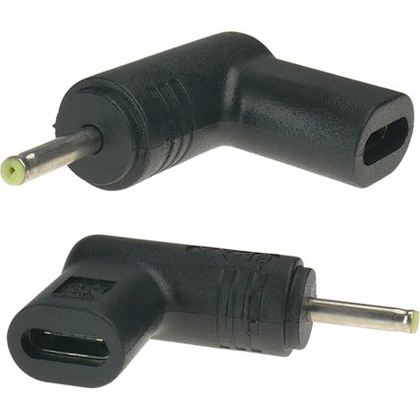 USB-C-Adapter zur Stromversorgung eines Laptops mit einer 2,5 x 0,7 mm Buchse