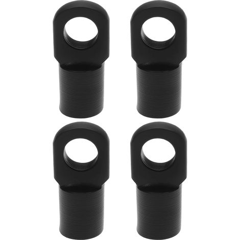 Pack of 4 M6 Air Pressure Shock Absorber Springs Flat Seal 8mm Opening Steel Gasket Suitable for Hinged Door Engine Hood Awning Black (1/5)