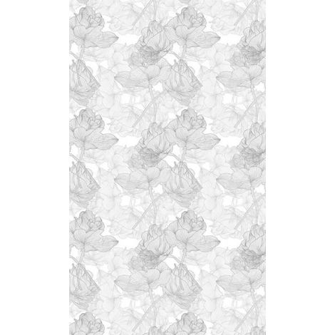 Panneau mural douche en alu-composite VIPANEL - Inspiration Nature Décor Romantique Rose - Finition Mat Perle - 150x255cm (1/5)