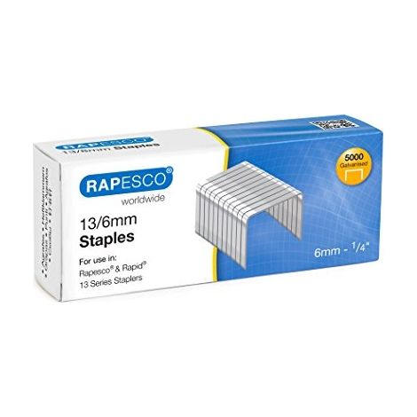RAPESCO S13060Z3 BOÎTE DE 5000 AGRAFES ARGENT