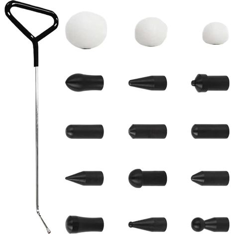 Kit de réparation de bosses générique  Extracteur de bosses en 3 pièces - Kit de débosselage - pour camions, remorques, SUV, camping-cars et portières de véhicules endommagées, appareils électroménage (1/5)