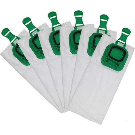 Packung mit 6 Ersatzbeuteln für Staubfilter, kompatibel mit den Staubsaugern Vorwerk VK140, VK150 und FP140. (1/5)
