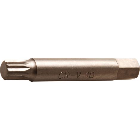 Inserto  lunghezza 75 mm  attacco esagono esterno 12,5 mm (1/2")  poligonale interno (per XZN) M10 (1/2)