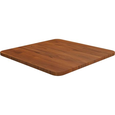 Tischplatte Quadratisch Dunkelbraun 40x40x1,5cm Eiche Behandelt
