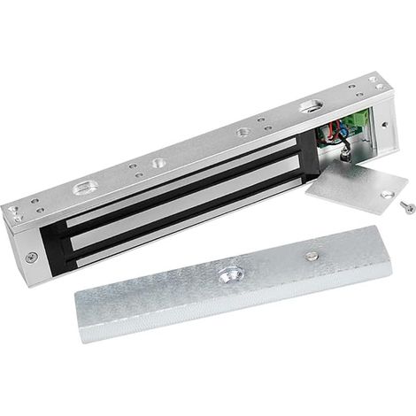 Verrou électromagnétique - Contrôle d'accès - Serrure magnétique électronique - Force de maintien - DC 12 V - Système de contrôle d'accès - Type NC - Convient pour porte en verre (1/4)