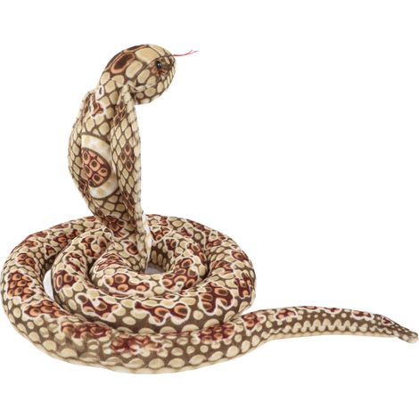 Peluche serpent, oreiller doux et confortable pour dormir, peluche serpent en peluche pour enfants, marron clair (1/5)