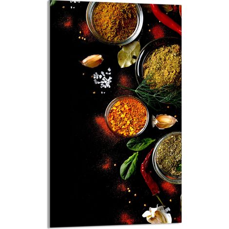Planche à découper en verre 30x52 Épices (1/5)