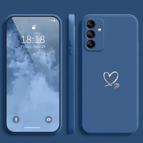 Coque texturée pour Samsung Galaxy A16 5G (Bleu) avec protection d'objectif