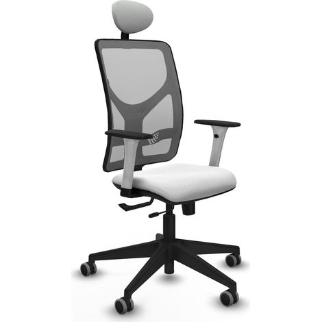 Chaise piqueras y crespo Motilla blanc support lombaire ajustable (1/2)
