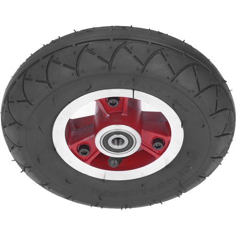 Paire de roues électriques 200x50mm, pneus pleins 8 pouces antidérapants, moyeu en alliage, sécurité anti-crevaison pour trottinette (1/5)