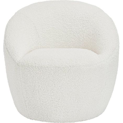 Cocoon Chair - Boucle - L77 x W75.5 x H70.5 cm - Off White