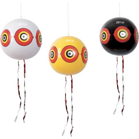 Lot de 3 ballons effaroucheurs D. 40 cm jaune/blanc/noir - AG0105 - Ribiland (1/2)