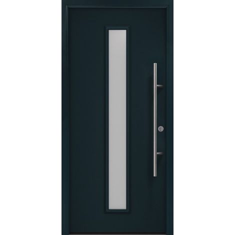 Puerta de entrada metálica PRO ant.RAL7016 Satinato B1100mmH2100mm izquierda RC2 DIN EN1627