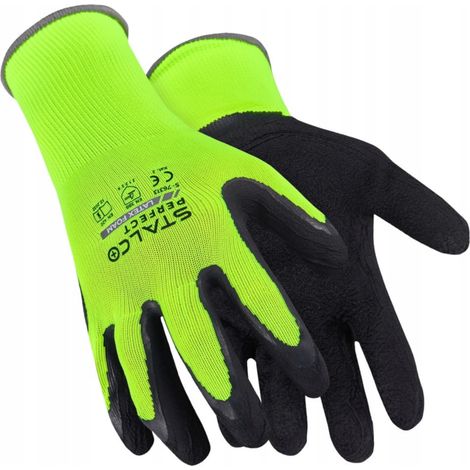 Rękawice poliestrowe LATEX FOAM 10” STALCO PERFECT WIELOFUNKCYJNE (1/2)