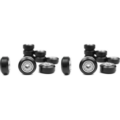 Convient aux roues en plastique POM de 20 pouces avec roulements, grande roue dentée Berlin à poulie unidirectionnelle passive ronde, compatible avec CR10 3 (1/5)