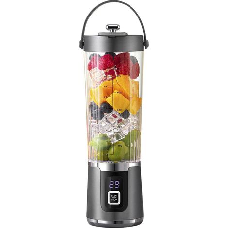 Mixeur individuel rechargeable par USB avec écran LED et capacité de 500 ml (1/5)