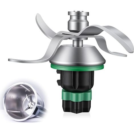 Kompatibles Thermomix TM6 Messer, Edelstahl-Rührklinge, Ersatzteil für Vorwerk Küchenmaschinen, Zubehör zum Zerkleinern, Mixen und Kneten, ersetzt die Originalklinge des Kochtopfs (1/5)