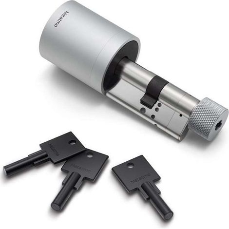 Netatmo Intelligentes Schloss Schwarz und Grau Edelstahl (1/5)