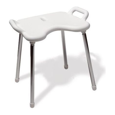 Tabouret de douche LifeSystem White Edition. blanc pur