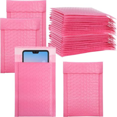 30pcs Self Sealing Bubble Mailers Small Padded Shipping Pouches for Jewelry Key Cards and Printed Shock Protection for Small Business (1/5)