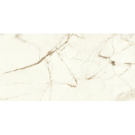 Carrelage effet Marbre Blanc Calacatta Supreme 120x60x0,9 cm Mat Faventa - Sol et mur intérieur (vendu par carton de 1,44 m²) - RO'MA CARRELAGE