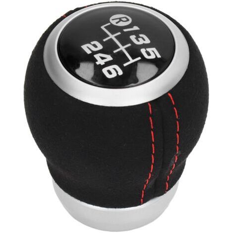 FOREHILL Pommeau de levier de vitesse manuel à 6 vitesses pour Subaru, pièces de carrosserie automobiles de rechange pour Subaru, noir (1/4)