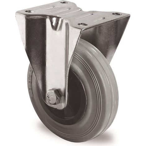 Roulette fixe 100mm 75kg VG roulement à rouleaux 105x80mm PP PROMAT